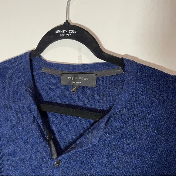 Rag & Bone Navy Blue Knit merino top - Picture 2 of 7